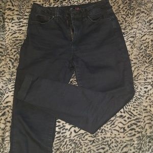 YMI cuffed ankle high rise skinny jeans